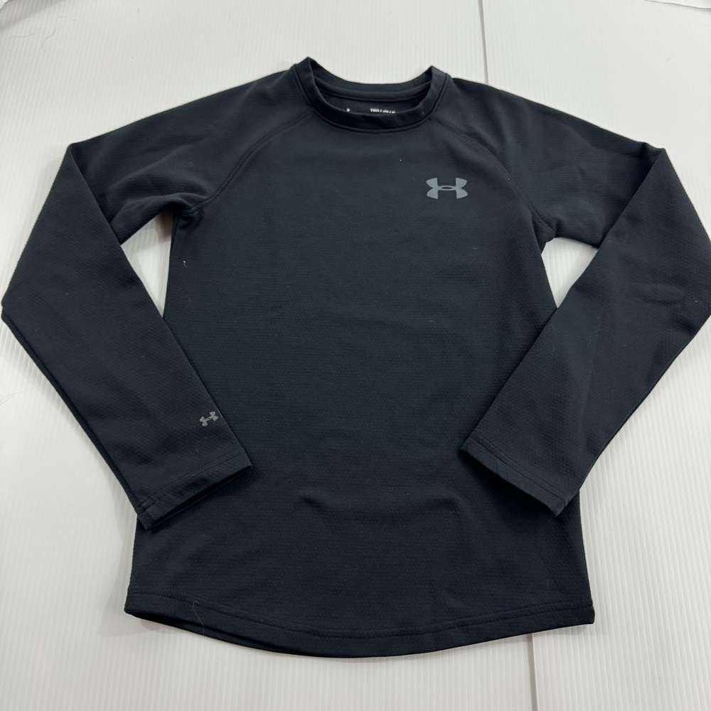 417.‎ Kids Under Armour ColdGear Black Fitted Top (YMD)